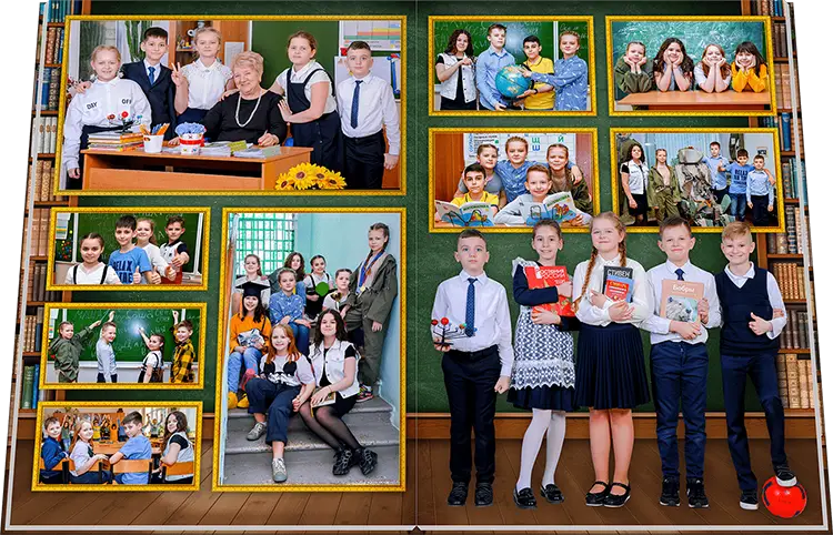 Хит для выпускников 1 и 4 класса - Выпускной альбом Библиотека