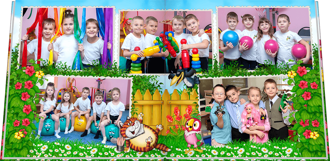 Заказать выпускной альбом Попугай Кеша для детского сада по низкой цене в Москве