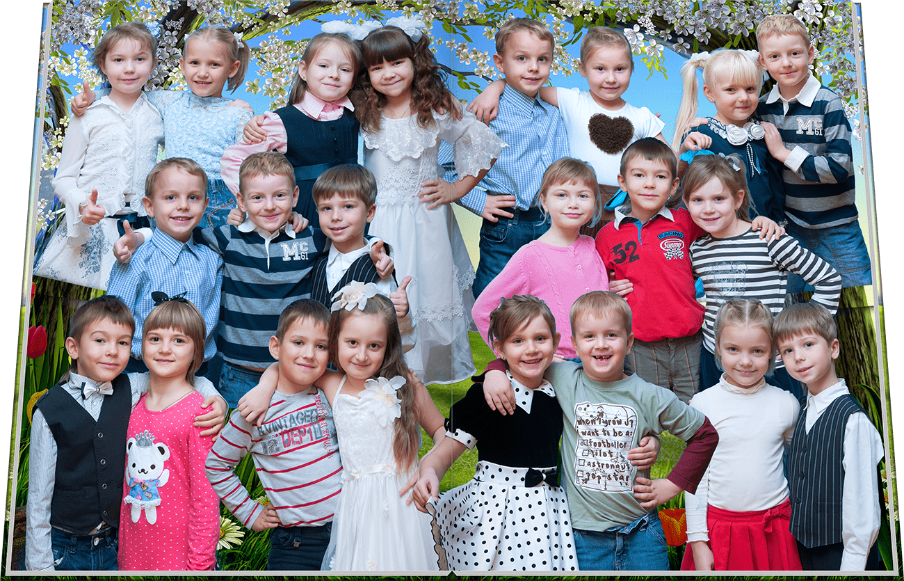 Заказать выпускной альбом Улыбка для детского сада по низкой цене в Москве